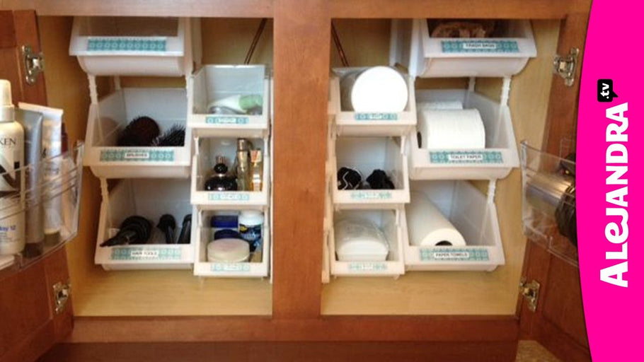 Bathroom Organization: How to Organize Under the Cabinet by Home Organizing by Alejandra.tv (8 years ago)