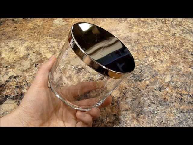 How to re-purpose used candle jars to create a beautiful, functional organization in your bathroom