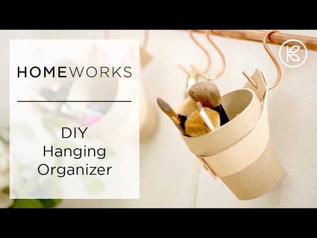 DIY small bathroom organizer ideal for tiny spaces