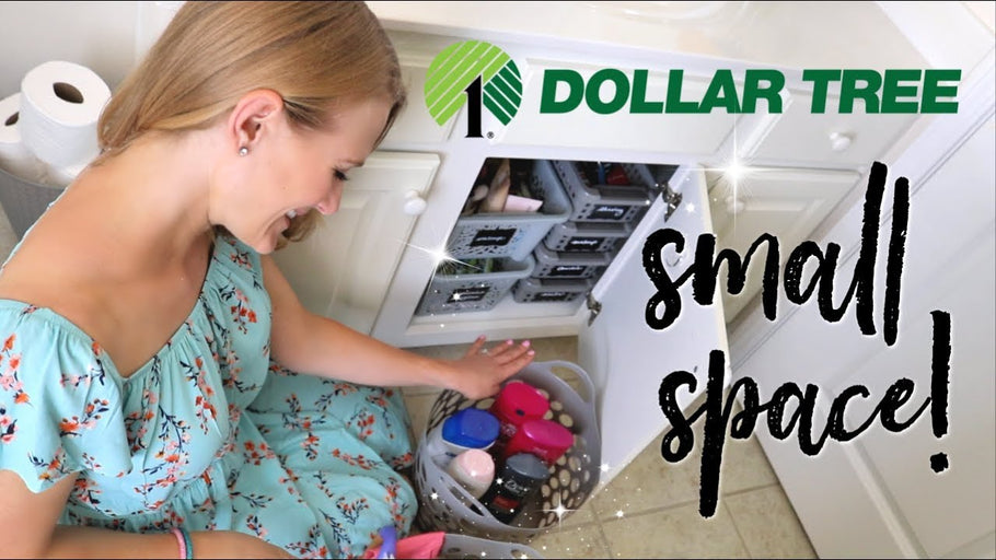 SMALL BATHROOM ORGANIZATION 💚 100% DOLLAR TREE! by Do It On A Dime (1 year ago)