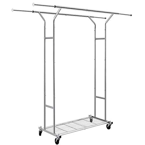 17 Best Double Garment Rack | Kitchen & Dining Features