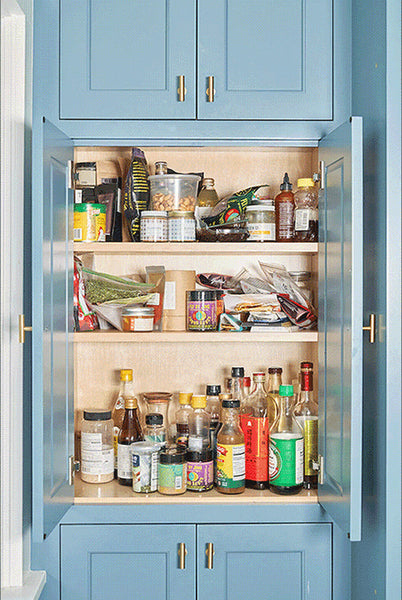 $5 Dividers Worked Magic in Both This Mini Vanity and Pantry Makeover
