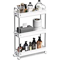 Select Solejazz Slim Storage 3 Tier Bathroom Cart Organizer only $10.99