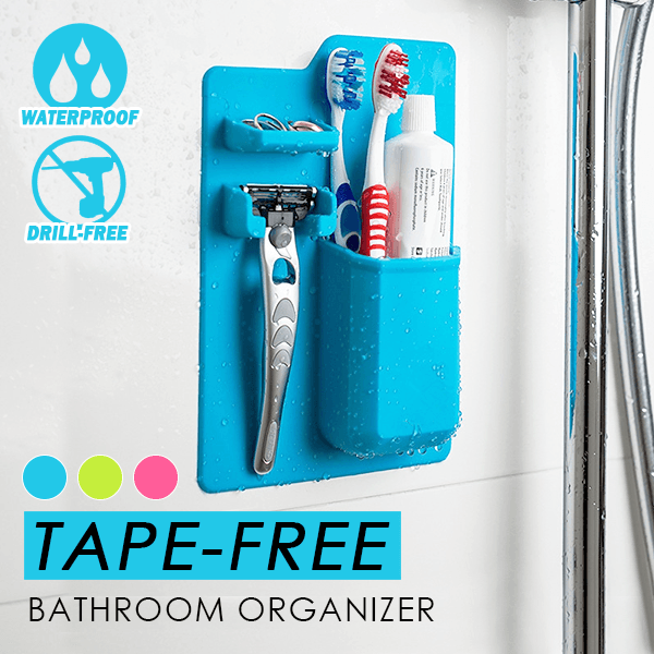 Tape-free Silicone Bathroom Organizer