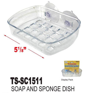 Soap Dish Suction Wall Holder Bathroom Shower Cup Sponge Dish Basket Tray Sink
