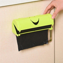 Load image into Gallery viewer, 1PC Smile Face Garbage Bags Storage Box Container Wall-mounted Plastic Bag Holder Kitchen Grocery Dispenser Bathroom Organizer