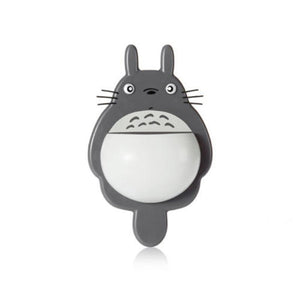 1Pcs Toothbrush Wall Mount Holder Cute Totoro Sucker Suction Bathroom Organizer Family Tools Accessories Drop Shipping