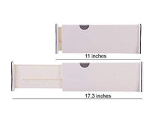 Load image into Gallery viewer, Shop for zixijiaju 3pcs adjustable plastic drawer dividers organizer in home kitchen for clothes in bedroom bathroom storage organizers