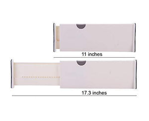 Shop for zixijiaju 3pcs adjustable plastic drawer dividers organizer in home kitchen for clothes in bedroom bathroom storage organizers