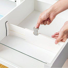 Load image into Gallery viewer, Shop zixijiaju 3pcs adjustable plastic drawer dividers organizer in home kitchen for clothes in bedroom bathroom storage organizers