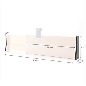 Results kingrol 4 pack adjustable drawer organizer dividers with foam ends for kitchen dresser bedroom bathroom office storage