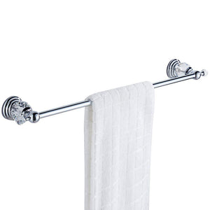 Shop for wolibeer silver bathroom accessory set of 4 pieces towel hook towel rail towel holder roll tissue holder wall mounted zinc alloy construction with crystal chrome finished
