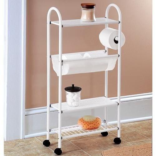 Slim Rolling Bathroom Organizer