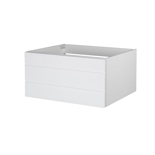 Shop maykke dani 36 bathroom vanity cabinet in birch wood white finish modern and minimalist single wall mounted floating base cabinet only ysa1203601