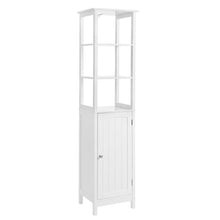 Load image into Gallery viewer, Online shopping vasagle floor cabinet multifunctional bathroom storage cabinet with 3 tier shelf free standing linen tower wooden white ubbc63wt