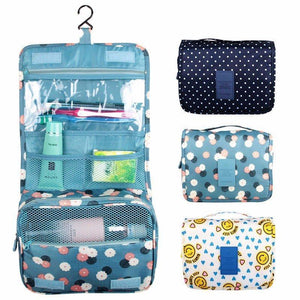 Waterproof  Cosmetic Bag Compact Makeup Storage Bag Case Bathroom Organizer