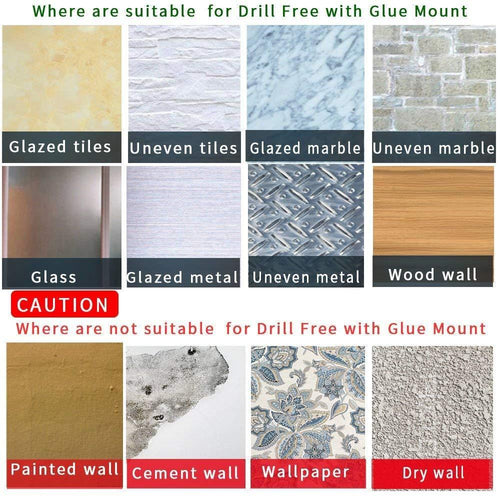 UCAS Heavy Duty Stainless Steel Hooks For Hanging Wall Mounted 3M Strips + Glue Self Adhesive Kitchen/Bathroom Organizer with 8 Adjustable Hooks