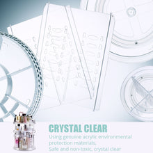 Load image into Gallery viewer, Shop here makeup organizer acrylic cosmetic organizer vanity and rotating makeup storage perfume organizer with large capacity fit cosmetics perfume brush and more for countertop bathroom and bedroom