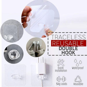 Traceless Reusable Double Hooks (10pcs Set)