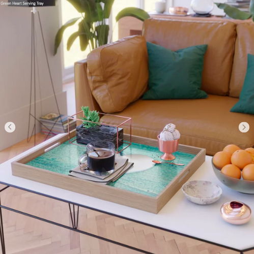 Serving Tray - Green Heart In Montreal - Serving