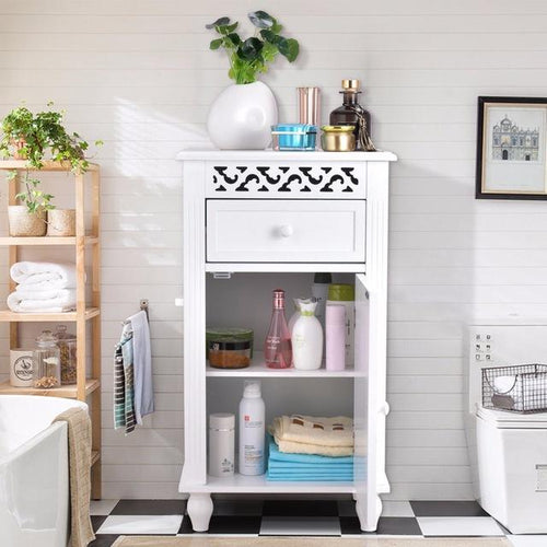 Storage Floor Cabinet Bathroom Organizer
