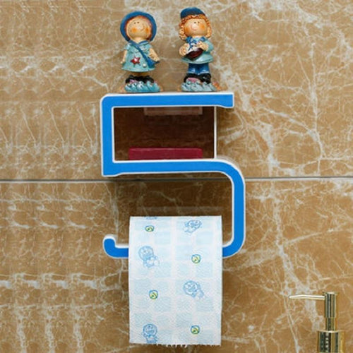 Portable Toilet Paper Holders Toilet Tissue Holder  Plastic Bathroom Organizer