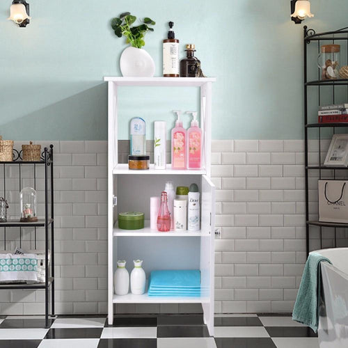 Storage Floor Cabinet Bathroom Organizer