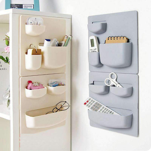 1pc Wall Suction Cup Plastic Storage Home Storage Rack Cosmetic Toiletries Sundries Storage Holder Bathroom Organizer - noviena.com