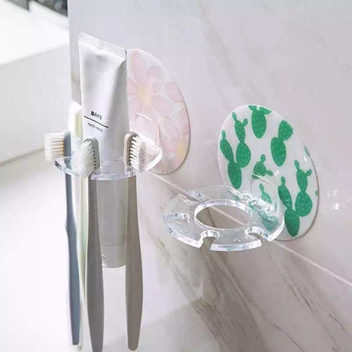 Toothbrush Holder Toothpaste Storage Rack - Pausetwoplay