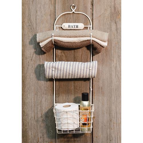 Vintage Hanging Bathroom Organizer